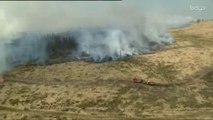 Le feu ravage 1.000 hectares dans les Fagnes