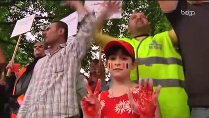 Manifestations à Bruxelles contre la répression en Syrie