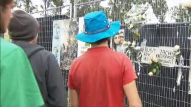 Recueillement sur le site du festival Pukkelpop