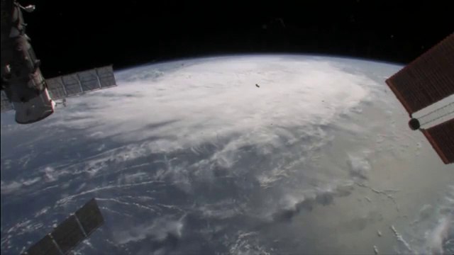L'ouragan Irène vu depuis la Station Spatiale Internationale