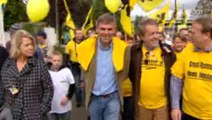 Manifestation d'extrémistes flamands à Linkebeek