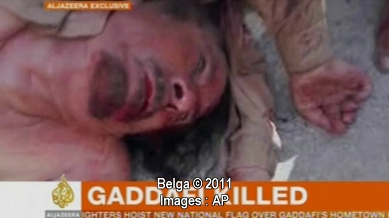 Premières images du cadavre de Kadhafi