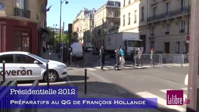 Présidentielle: préparatifs au QG de François Hollande