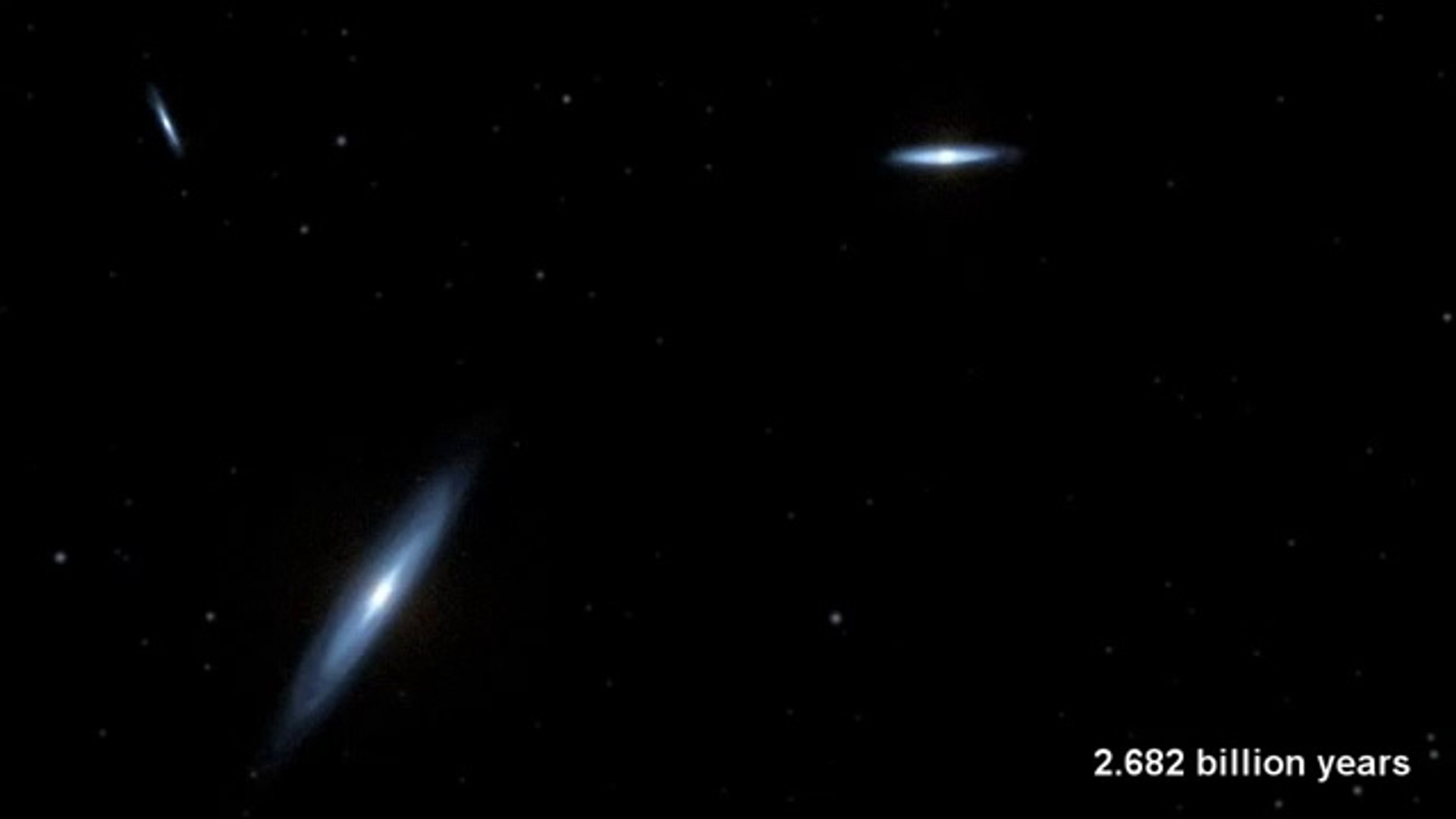 La Collision De La Voie Lactée Avec Andromède