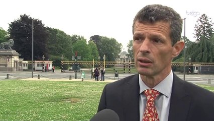 Le relais 4x400m reçu par le roi Albert II