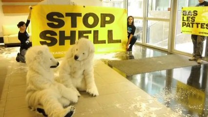 Des militants de Greenpeace envahissent les bureaux de Shell