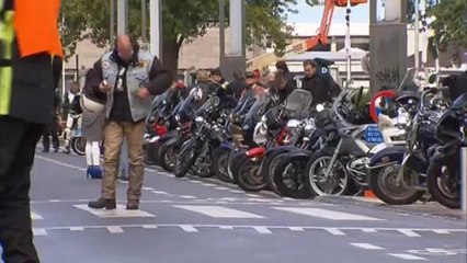 Des milliers de motards en colère à Bruxelles