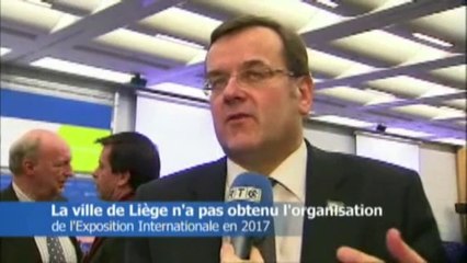 Exposition internationale 2017: réaction du bourgmestre de Liège