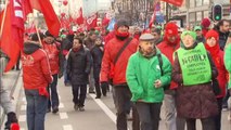 Des milliers de travailleurs dans les rues de Bruxelles