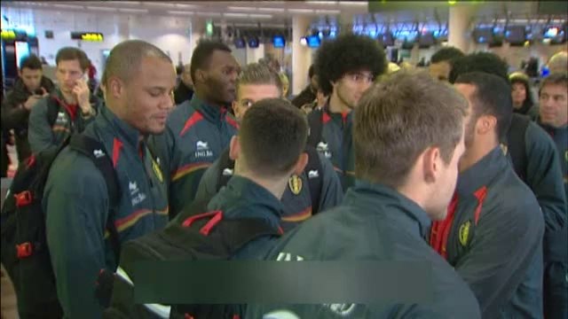 Les Diables s'envolent confiants vers la Macédoine