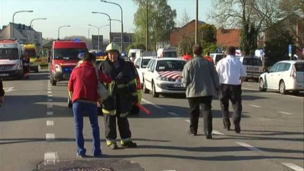 Des wagons explosent à Schellebelle, les habitants priés de rester chez eux