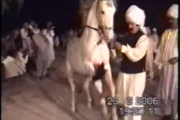 Prince Malik Ata with dancing horse at Kharian pakistan