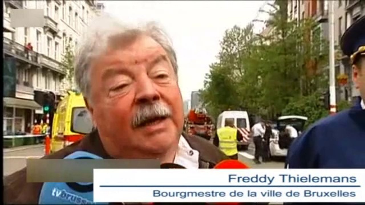 Une explosion fait 9 blessés sur le boulevard Anspach