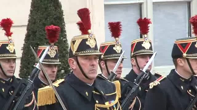 Philippe et Mathilde reçus au Palais de l'Elysée