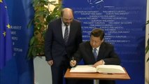 Visite du président chinois aux institutions européennes