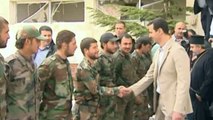 Bachar al-Assad en visite à Maaloula pour Pâques