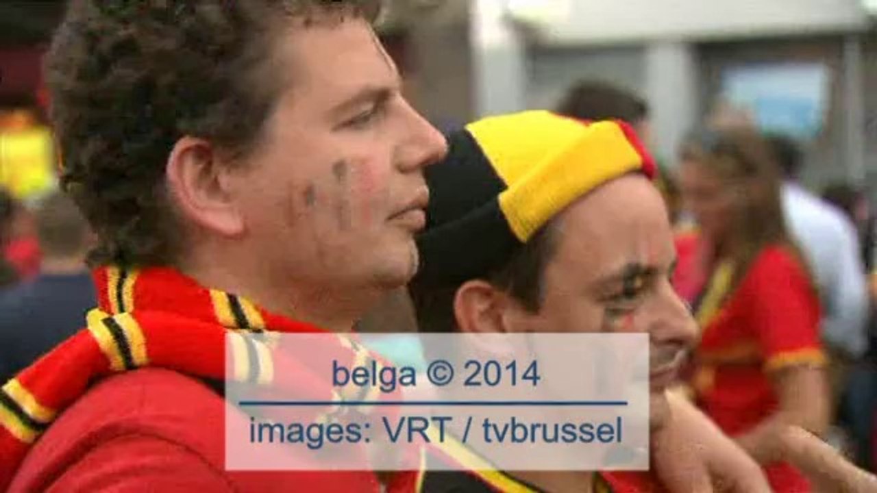 Zaventem: des supporters attendent les Diables Rouges