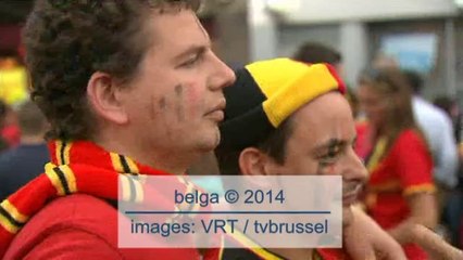 Zaventem: des supporters attendent les Diables Rouges