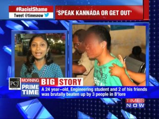 'Beaten for not knowing Kannada'