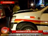 Un herido deja accidente de tránsito en el Callao