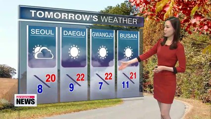 Late autumn conditions to continue, Friday