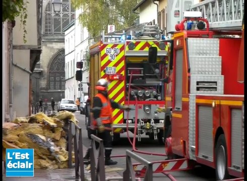 Incendie rue Ragueneau à Troyes