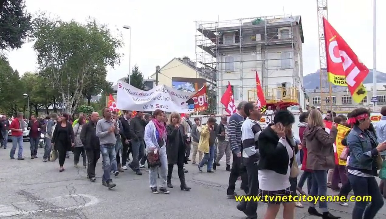 Ministres à Chambéry : la CGT manifeste pour la défense de la sécurité sociale
