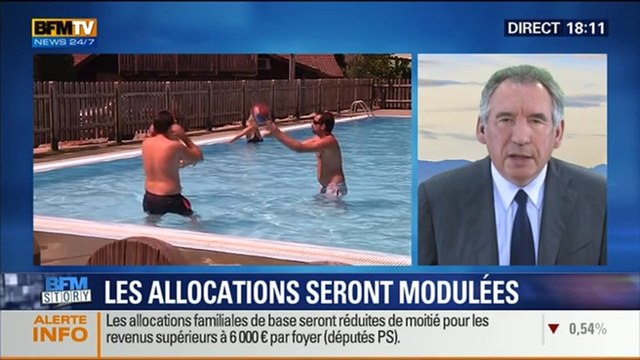 BFM Story: Allocations familiales: la modulation sera effective dès 2015 - 16/10