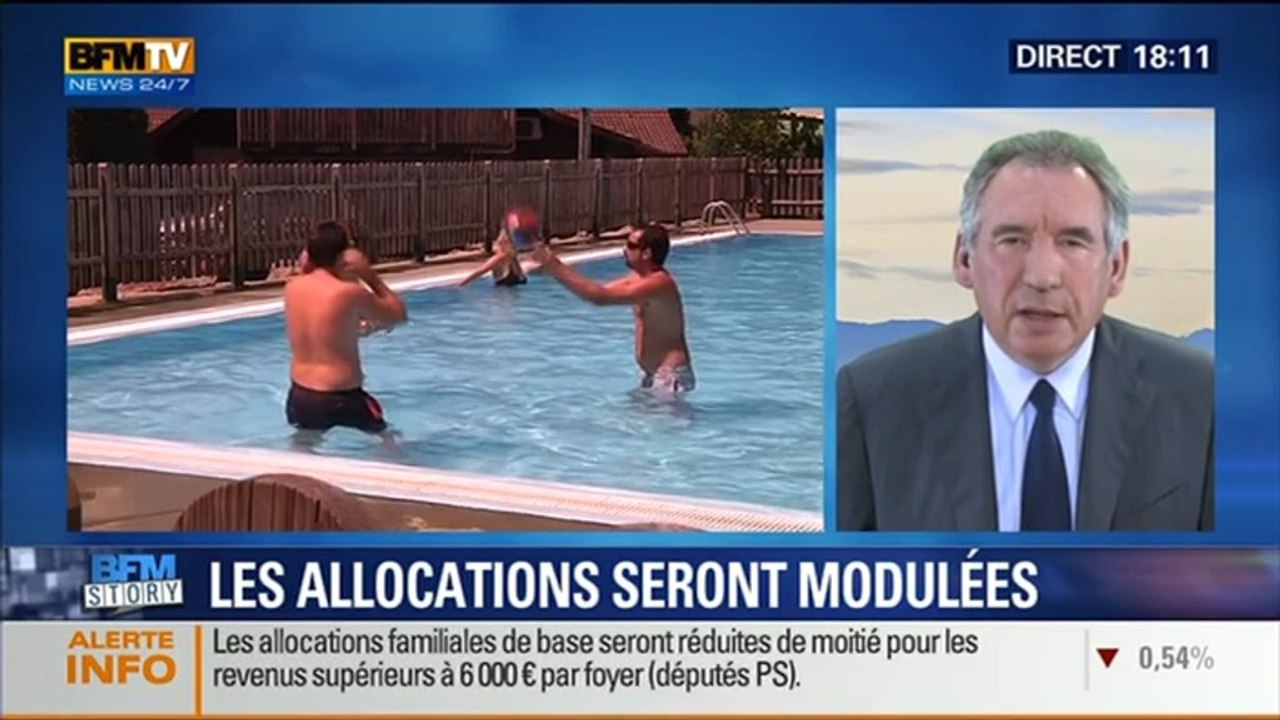 BFM Story: Allocations familiales: la modulation sera effective dès 2015 - 16/10