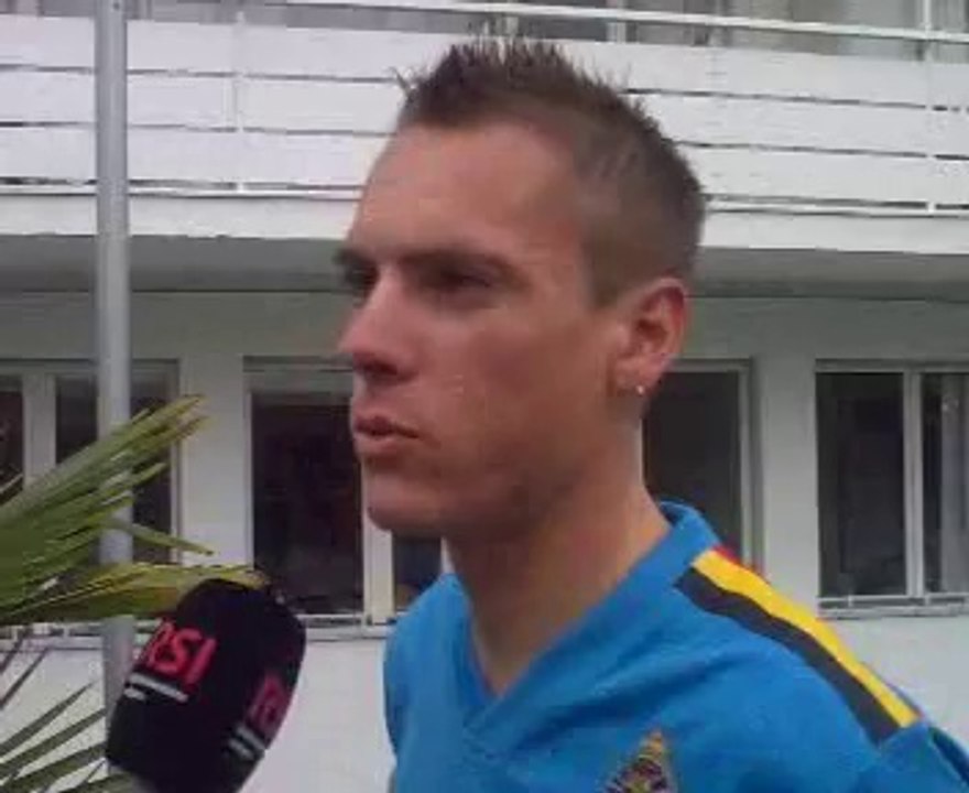 Philippe Gilbert vu par la télé suisse italienne