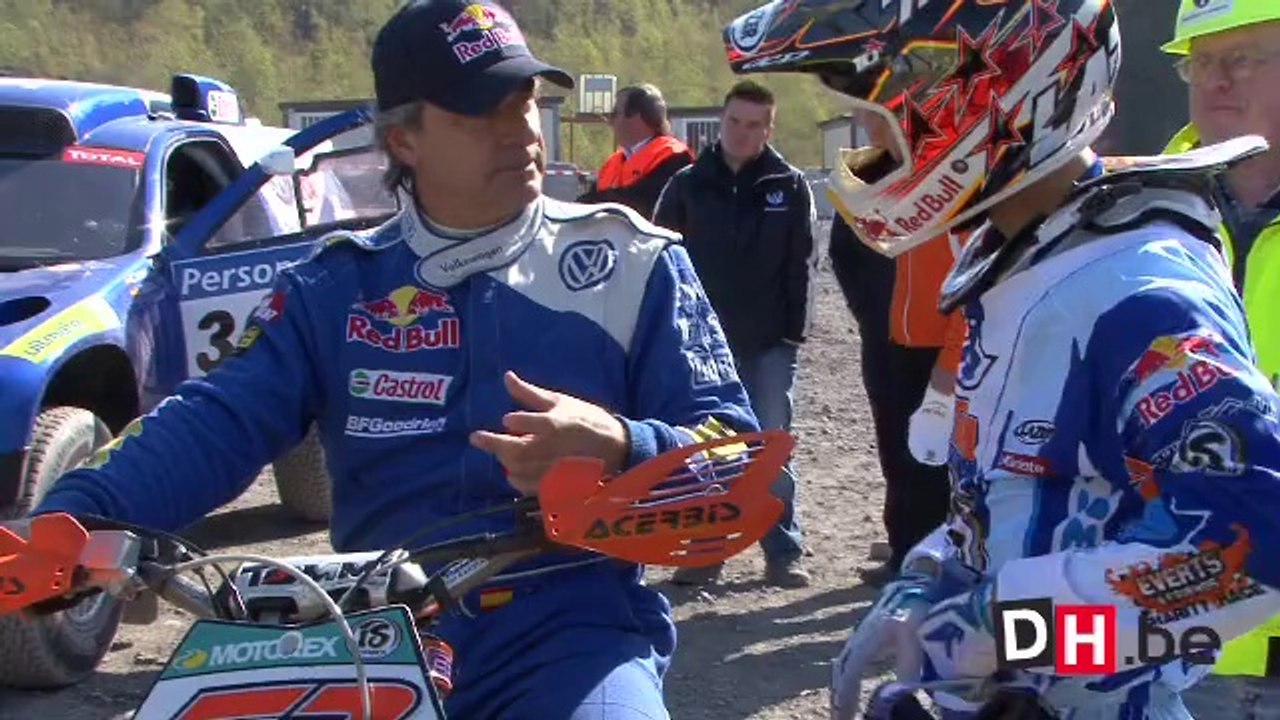 Stefan Everts défie Carlos Sainz aux Carrières du Hainaut