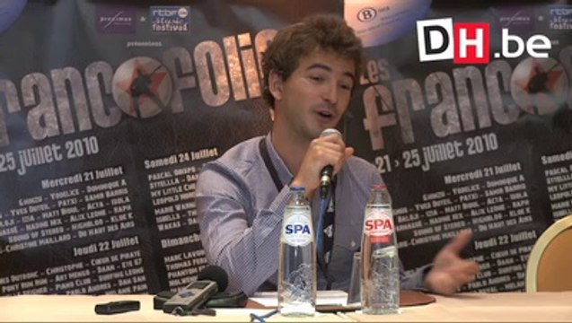 Conférence de presse de Renan Luce aux Francofolies de Spa
