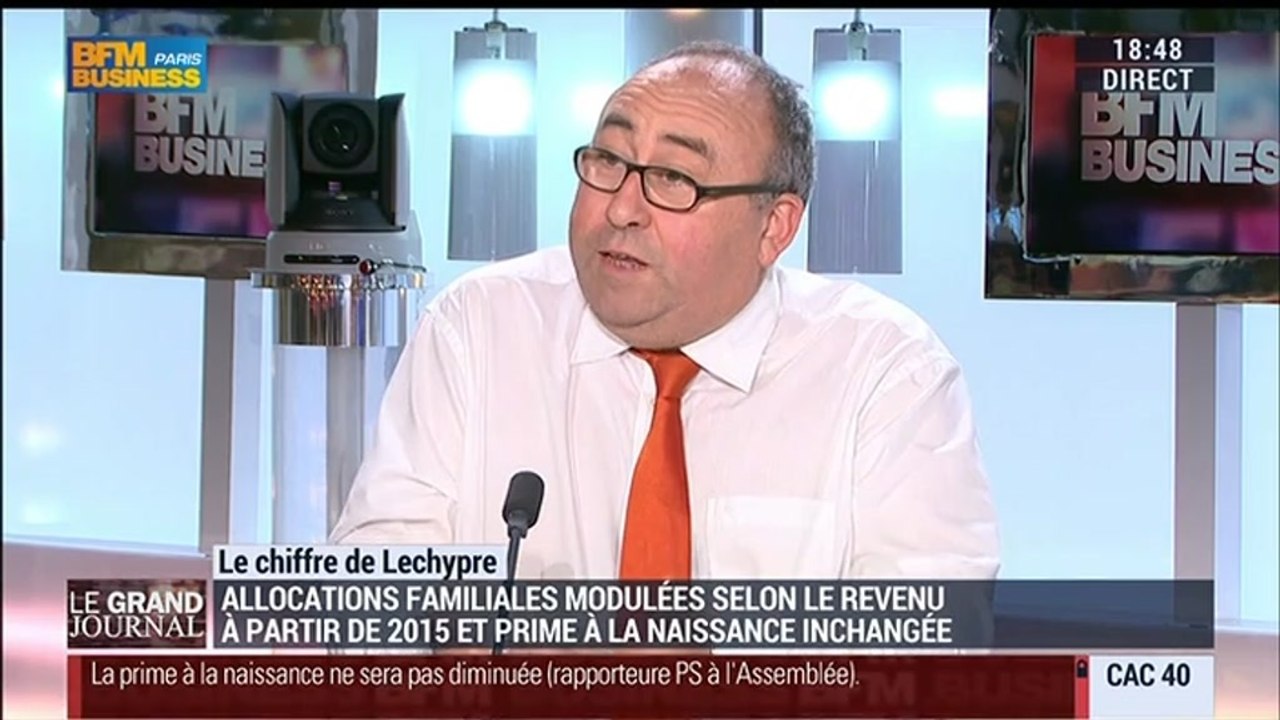 Emmanuel Lechypre: Modulation des allocations familiales: "c'est une atteinte considérable au modèle social" - 16/10