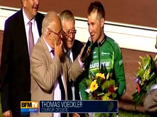 Thomas Voeckler battu au sprint par un cheval !