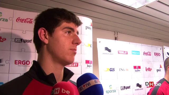 Courtois, gardien des Diables contre la France