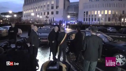 Le Roi et la Reine arrivent à Liège après le drame