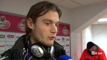 Gillet: 'On sait que Dieu face au gardien, c'est goal'