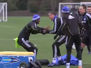 On s'amuse à l'entrainement de Chelsea