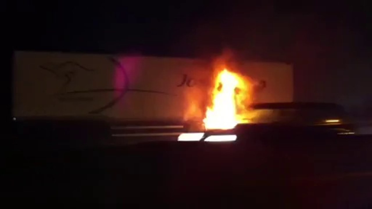 Camion en feu sur la E411 vers Bruxelles
