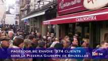 374 personnes entrent dans une pizzeria en même temps