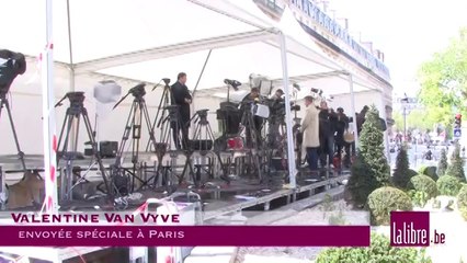 La soirée électorale de Nicolas Sarkozy à la Mutualité à Paris