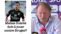 Matías Suárez doit-il jouer contre Bruges?