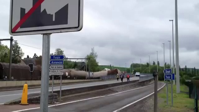 Collision de deux trains de marchandises à Godinne