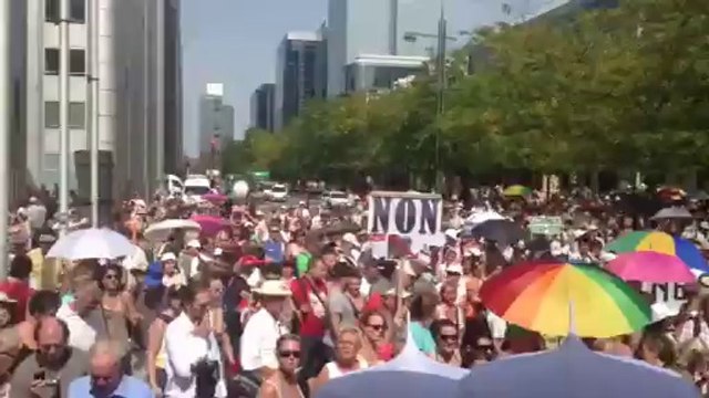 La marche organisée par Jean-Denis Lejeune