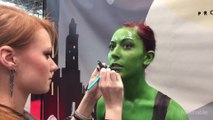 Woman Transforms into Gamora at the New York Comic Con