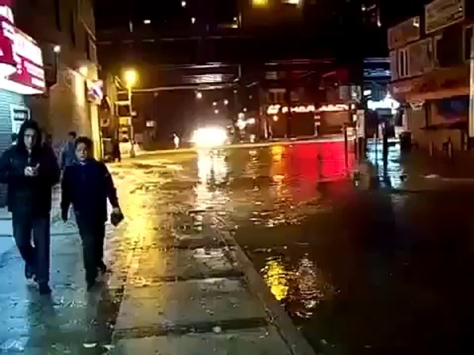 Vidéo du cyclone Sandy