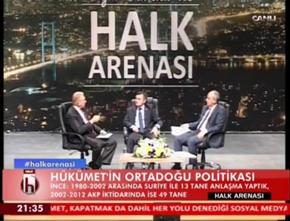 Uğur Dündar ile Halk Arenası konuklar Osman Pamukoğlu ve Muharrem İnce 1 16 Ekim 2014
