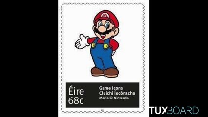 Timbres de l'Irlande en icone des jeux vidéo