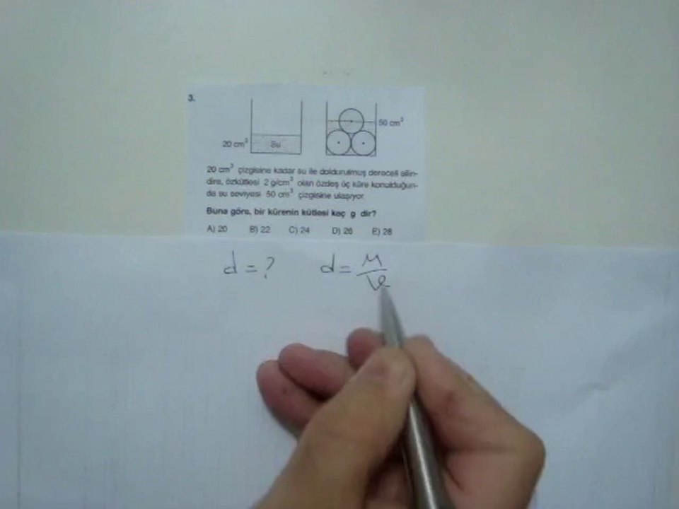 ÖZKÜTLE  TEST 4  SORU 3   VİDEO ÇÖZÜMÜ