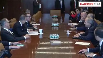 Çavuşoğlu, BM Genel Sekreteri Ban Ki-Mun ile Bir Araya Geldi